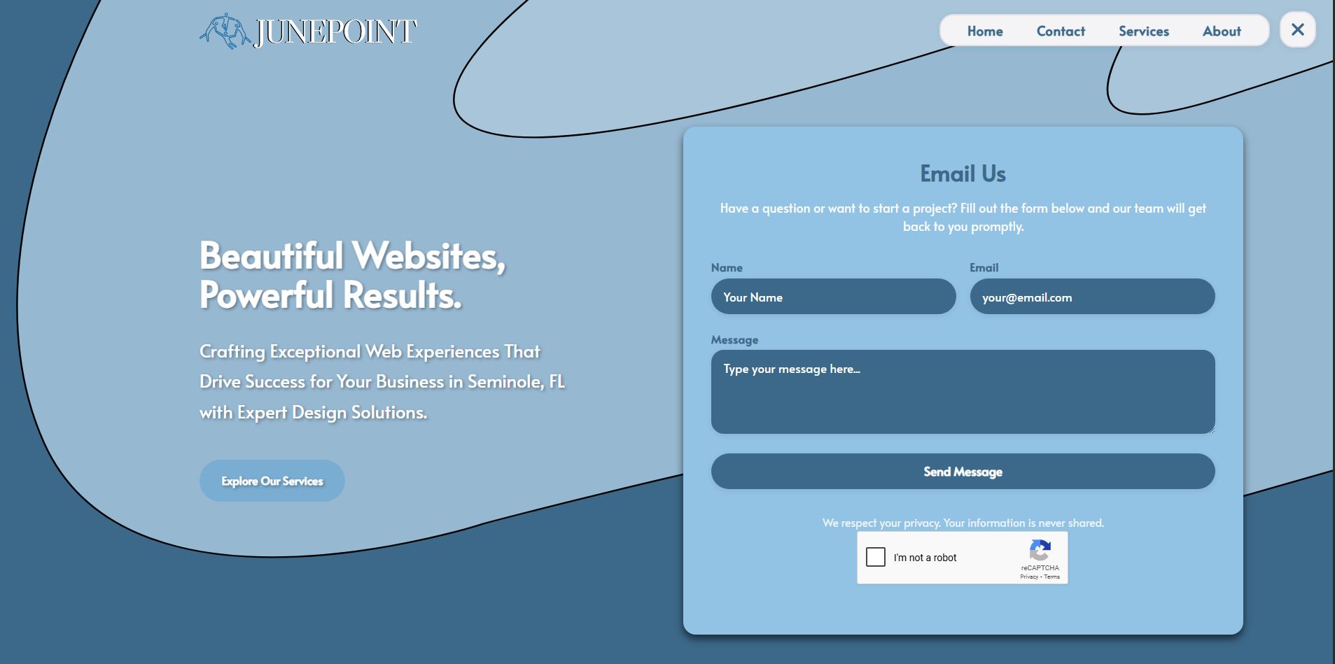 JunePoint Website Preview